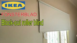 Ikea FÖNSTERBLAD Blockout roller blind installation [upl. by Raul]