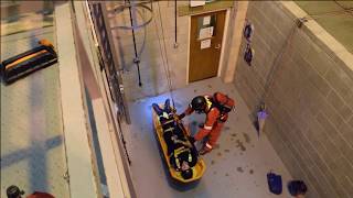 Confined Space Search and Rescue training with Full BA stretcher and simulated gas [upl. by Adora]