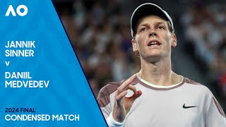 Jannik Sinner v Daniil Medvedev Condensed Match  Australian Open 2024 Final [upl. by Kaiser]