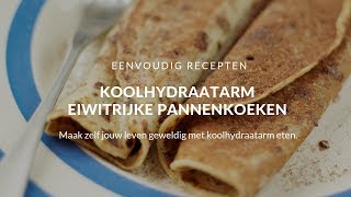 Eiwitrijke Pannenkoeken Maken Makkelijk Lekker En Snel Klaar [upl. by Akcire]