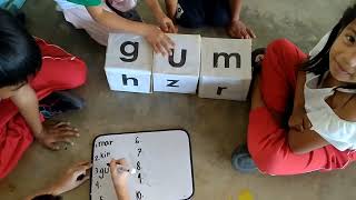 Catch up Friday activity forming words CVC using DIY ALPHABLOCKS [upl. by Monjan]