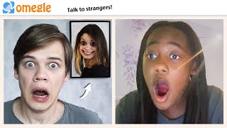 The picture is moving ON OMEGLE  Scary prank [upl. by Sleinad]