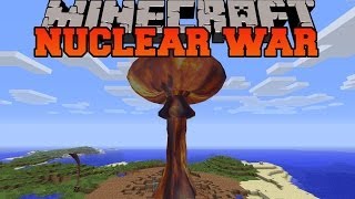 Minecraft NUCLEAR WAR BOMBS EXPLOSIVES ROCKETS amp LASERS Mod Showcase [upl. by Aisenat]