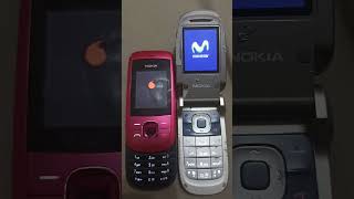 Nokia 2760 flip vs Nokia 2220 slide comparison speed [upl. by Ogeid754]