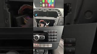 Apple CarPlay install tutorial Mercedes W204 2014 [upl. by Nnairak]