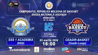 112 National Division 202324 SSS 1 ACADEMIA  BC CEADIRBASKET mascTur 13 Et2 03032024 [upl. by Wynn]