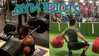 Gym Idiots  Heavy Squat and Clean Fails [upl. by Ase]