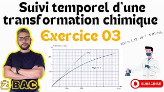 Exercice 03  Suivi temporel d’une transformation chimique  2 BAC  Prof MOUSLIM bac2025 [upl. by Questa]