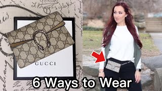 Gucci Dionysus Super Mini6 Ways to Wear [upl. by Carlota]