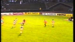 1987 September 16 AGF Aarhus Denamrk 4 Jeunesse Esch Luxembourg 1 Champions Cup [upl. by Abihsat]