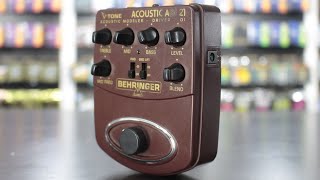 Review pedal Behringer ADI 21 para violão [upl. by Naitsihc]