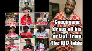 Guccimane decides to drop all of his artists from 1017 lable except Poohshiesty and Foogiano [upl. by Grobe]