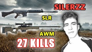 SILERZZ  27 KILLS  1 MAN SQUAD  SLRAWM  PUBG [upl. by Feodor]