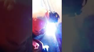 Mig welding flat posision [upl. by Bellaude]