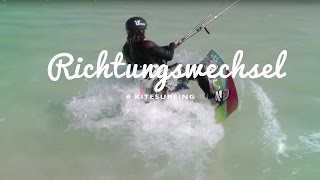 Richtungswechsel beim Kiten  Tipps zum Kitesurfen lernen by kitereisentv [upl. by Adniled]