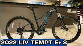 2022 LIV TEMPT E 3 ELECTRIC BIKE [upl. by Pietra]