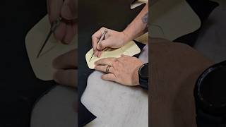 How to make a holster part 5 gunholster concealcarry leather concealmentholster smallbusiness [upl. by Mallen168]