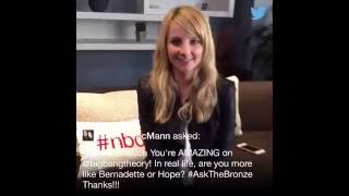 Melissa Rauch Bernadette on quotBig Bang Theoryquot answers Seans question [upl. by Araic862]