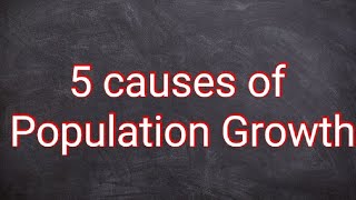 5 causes of Population Growth shorts [upl. by Ayota]