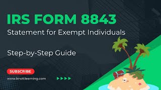 IRS Form 8843  Statement for Exempt Individuals [upl. by Eiznekcm79]