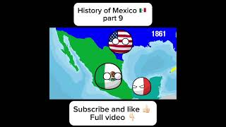 Countryballs  History of Mexico 9 countryballs polandball history mexico ww2 america [upl. by Healey946]