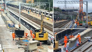 UPDATE 👷‍♂️New platform at Bradford Forster Square station partly built 💪 [upl. by Hakceber]