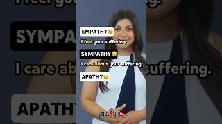 Empathy Sympathy Apathy  English Vocabulary [upl. by Denman]