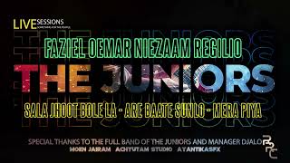 SAALA JHOOT BOLE I ARE BAATE SUNLO MERA PIYA I OEMAR FAZIEL NIEZAAM REGILIO I THE JUNIORS LIVE [upl. by Akirrehs192]