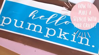 MAKE amp APPLY A VINYL STENCIL WYOUR CRICUT  How to Make a Vinyl Stencil for Wood WOut Bleeding [upl. by Yecnay]