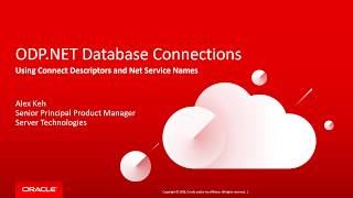 ODPNET Database Connections Using Connect Descriptors and Net Service Names [upl. by Mila]