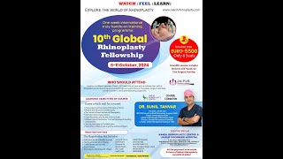 Upcoming International Rhinoplasty handson fellowship training program Jaipur 611 October 2024 [upl. by Schuman]