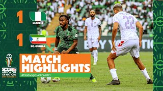 HIGHLIGHTS  Nigeria 🆚 Equatorial Guinea TotalEnergiesAFCON2023  MD1 Group A [upl. by Nayk982]