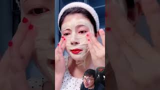 La mascara facial casera 😳 maquillaje videosdivertidos makeuptransformation [upl. by Mita858]