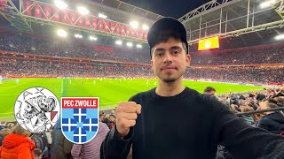 WIE ist die STIMMUNG bei AJAX AMSTERDAM🇳🇱🔥  AJAX AMSTERDAM vs PEC ZWOLLE  Stadionvlog [upl. by Katee]