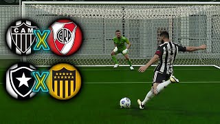 SEMIFINAL DA LIBERTADORES 2024 nos PÊNALTIS  PES 21 [upl. by Raskind]