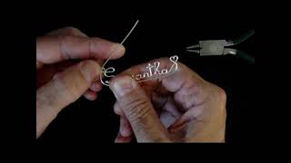 How to make a Samantha Wire Name Necklace Part 3 [upl. by Aelak]