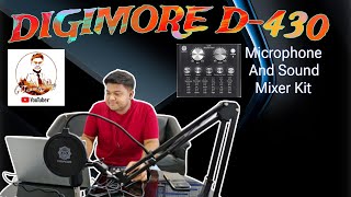 DIGIMORE D430 Microphone amp Sound Kit Unboxing amp Setup 🔥🔥🔥 tanmoyology [upl. by Gudrun522]