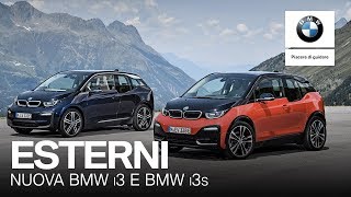 Nuova BMW i3 e Nuova BMW i3s panoramica sugli esterni [upl. by Amian]