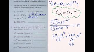 Cuantificación de la Carga Eléctrica [upl. by Christianson885]