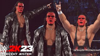 WWE 2K23  Sting nWo Wolfpac w Wolfpac Theme Hidden Taunts Chants and Victory  WWE 2K23 Mods [upl. by Airres]