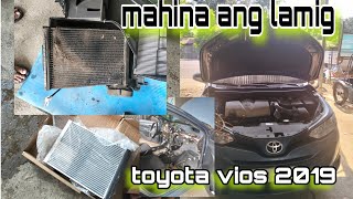 toyota vios 2019 mahina ang lamig replace evaporator [upl. by Disharoon]