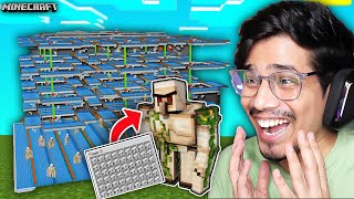 I Made MEGA IRON FARM In Minecraft Survival 😍 [upl. by Alfi972]