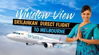 Window view of the Srilankan Airlines UL 604  Direct flight from Colombo to Melbourne [upl. by Dryden627]