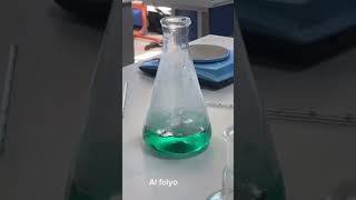 Copper sulfate and HCL reaction sciencechemical chemistrylab chemistrylab chemistry fypシ゚viral [upl. by Dedric102]