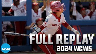 Oklahoma vs Florida 2024 Womens College World Series June 4  FULL REPLAY [upl. by Alfy]