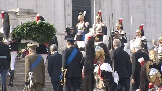 25 aprile Mattarella allAltare della Patria per i 70 anni dalla Liberazione [upl. by Leakcim]