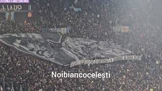 LazioRoma  la coreografia della CurvaNord che prende in giro i tifosi giallorossi [upl. by Udelle]