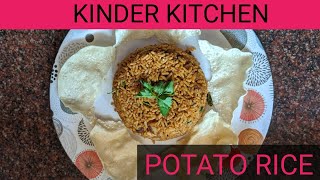 Potato Rice Recipe  potato rice recipes in tamil  potato rice Kinder Kitchen [upl. by Ainel]