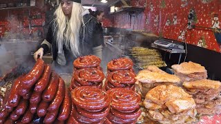 Street Food in Bratislava Slovakia Best Food at Hviezdoslav Square Christmas Market [upl. by Ahsekyw]