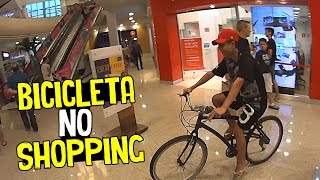 ENTRANDO NO SHOPPING DE BICICLETA RESPONDAGABRIEL24 [upl. by Hamian]